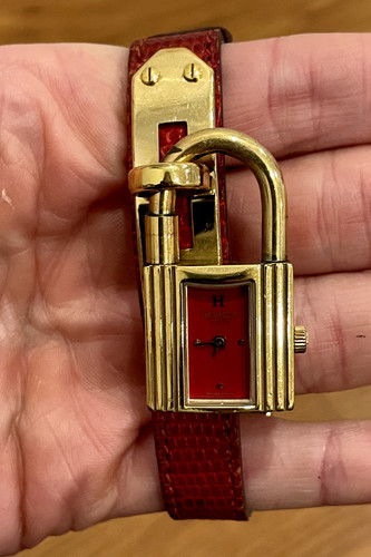Hermes kelly watch red - hermes,