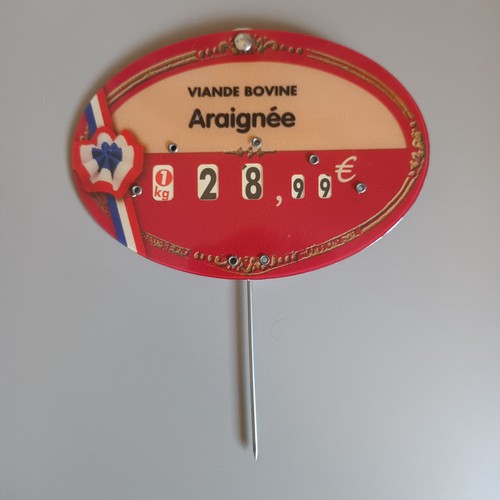 Ancienne étiquette prix - de,