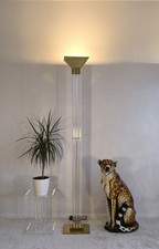 ✨✨ Magnifique et rare lampadaire Allemand signé VEREINIGTE WERKSTÄTTEN en lucite