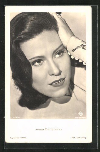 Carte postale actrice - , anna
