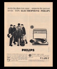 PUB / PUBLICITE / AD  PHILIPS  Electrophone - Année 1964 Vintage
