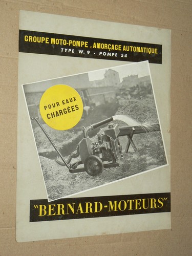 Prospectus moteur bernard - prospectus,