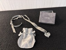 Collier cœur entrelacé en cristal Lalique