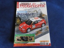 revue auto modelisme n°28 citroen xsara kit car vitesse 1/43e 1998