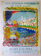 TERECHKOVITCH CONSTANTIN affiche originale lithographiée MOURLOT exposition 1970