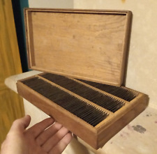 Ancienne Boite Rangement Bois Métal à identifier pr Fiches Photos Préparations ?