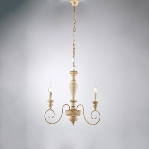 Lustre bois fer - en, forgé