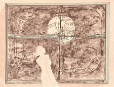 Pierre GARCIA-FONS Nu devant la grand toile 1990 lithographie signée