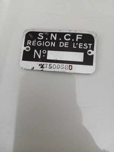 Petite plaque sncf region de - petite,