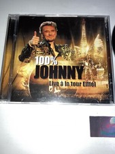Album 2 CD | Johnny Hallyday ~ 100% Johnny ~ Live A La Tour Eiffel Occasion