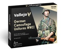 Vallejo 70261 GERMAN CAMOUFLAGE UNIFORMS WWII Set 16 Couleurs 18 ml