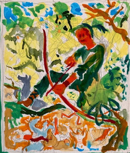 Aquarelle jean terles - jean,