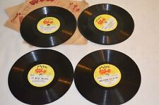 78 T Chanson Pour Enfants Disque Gramophone et Phonographe Lot de 4