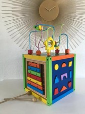 2 ⚜ Jouet Cubes d'activités en Bois Jeu d'éveil & d'activité Cube de Motricité