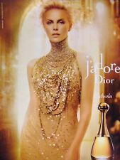 PUBLICITÉ DE PRESSE 2012 PARFUM J'ADORE DE DIOR - CHARLIZE THERON -