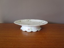 Compotier / plat à gâteaux  en porcelaine de Limoges  HAVILAND décor Floral