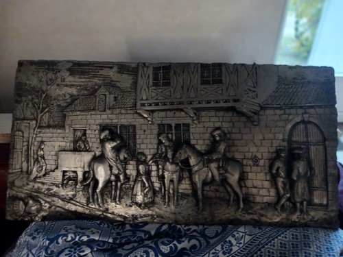 Tableau étain scène - , de
