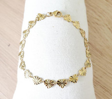 Bracelet coeur chaine acier