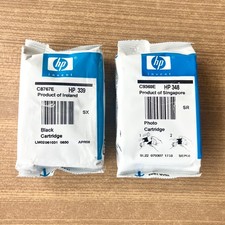 NEUF Lot Pack 2 Cartouches Originale HP 339 Noire + HP 348 Couleurs !