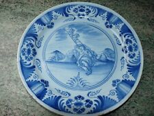 Très rare ancienne assiette en faïence du 18ème décor d'anges Savone