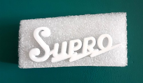 Supro guitar logo white - guitar, with
