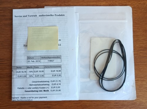 Kit courroies pour teac - pour,