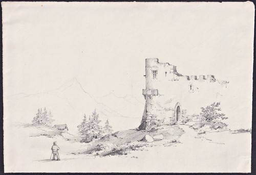 Landschaft burgruine château - landschaft,