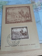 SARRE. Carte Postale Premier Jour - Tag der Briefmarke 1951