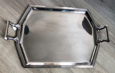 Beau Plateau Métal Argenté