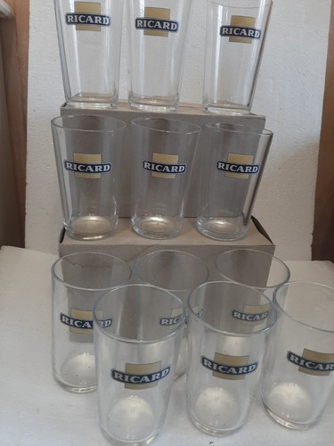 Lot ricard verres anciens - lot, 12
