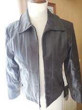 blouson simili cuir synthétique marron vieilli TM 40/42 GIACCA