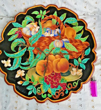 ancien grand plat décor de