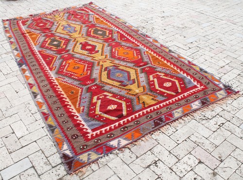 Tapis turc kilim x126 - tapis,