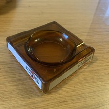 Cendrier Martini Verre Ambré Vintage Rétro Ref Gp