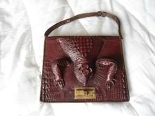 sac en croco fabrication artisanale locale Indochine 1948 crocodile véritable