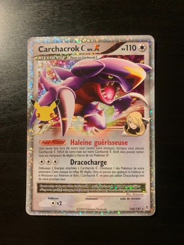 Carte pokémon carchacrok - pokémon,