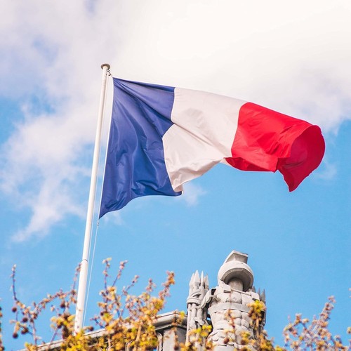 Drapeau france étendard - france,