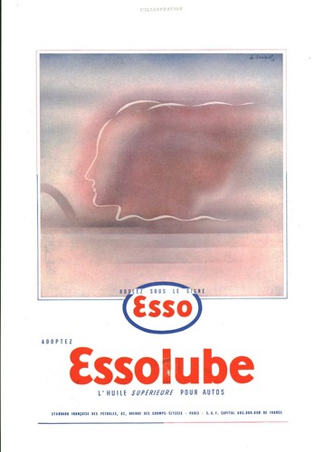 Publicité ancienne huile