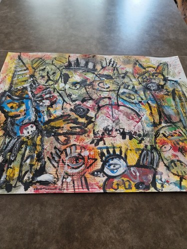 Tableau art brut - tableau, brut,