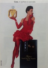 publicité  papier   parfum  VAN CLEEF&ARPELS   GEM  ANNEE 1988    M 1467