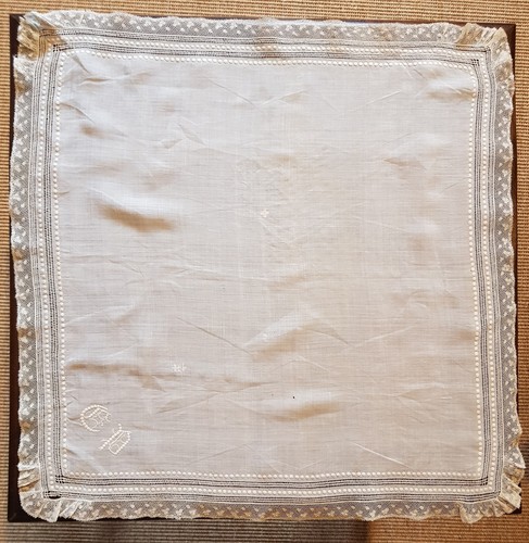 Grand mouchoir ancien - grand,