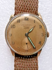 Montre bracelet Universal Genève (1940/50), plaqué or