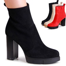 Bottes À Talons En Velours Pour Femmes, Bottines, Escarpins, Derbies