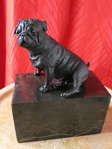 Sculpture bronze sur marbre - sur,