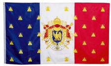 Drapeau NAPOLEON III SECOND EMPIRE/90 cm sur 60 cm