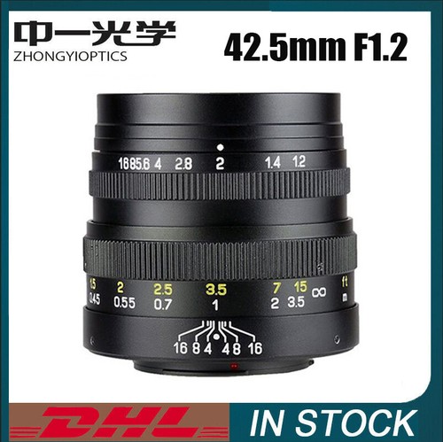 Zhongyi mitakon 5mm - 42.5mm, f1.2