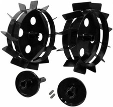 Paire de roues métalliques