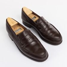 MOCASSINS CUIR GRAINÉ MARRON - JM WESTON - MODELE 199 - 8 D (42) - TRÈS BON ÉTAT