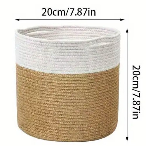 Panier fleurs corde fait - panier, en