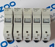 (LOT DE 5) BUSSMANN CH141B 50A 690V~ SÉRIE CH14 PORTE-FUSIBLE 14x51 | UTILISÉ